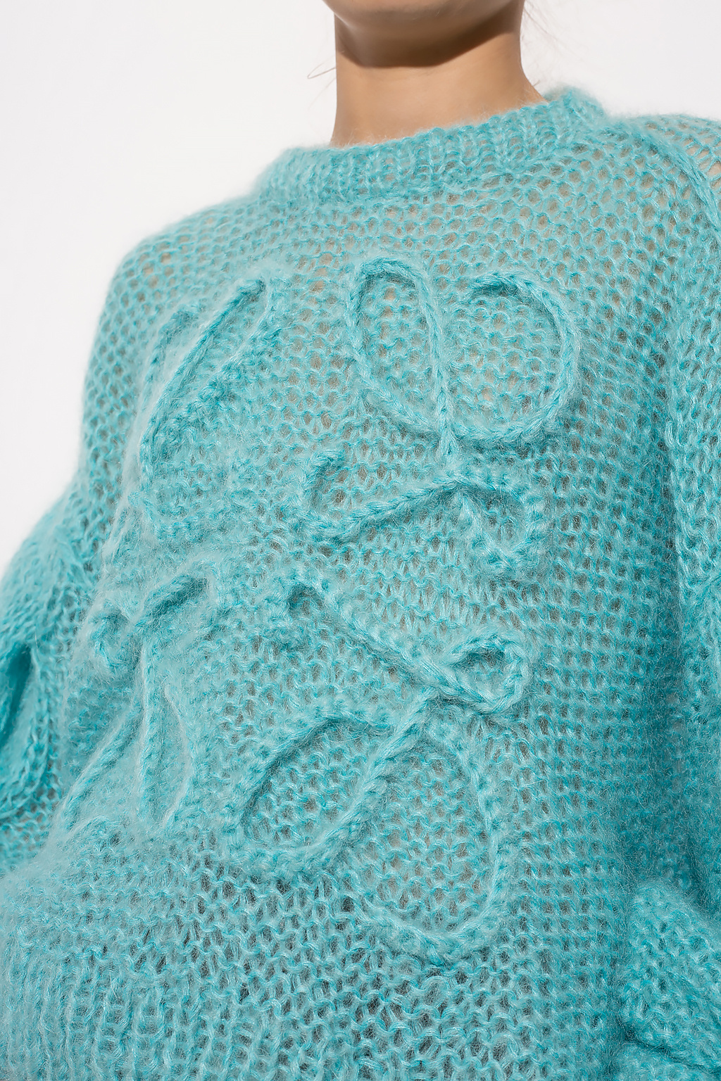 Knitted sweater Loewe - Loewe Anagram Sweatshirt in Gray Knitted sweater Loewe - Loewe Anagram Sweatshirt in Gray